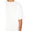 Forever 21 Mens Cotton Crew High-Low Hem Tee(White)