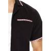 Forever 21 Men’s Geo-Trim Short-Sleeve Shirt(Black)