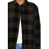 Forever 21 Mens Plaid Flannel Shirt(Green)