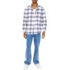 Forever 21 Mens Plaid Flannel Shirt(White)