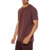 Forever 21 Mens Slub-Knit Crew Tee(Chocolate)