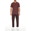 Forever 21 Mens Slub-Knit Crew Tee(Chocolate)