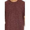 Forever 21 Mens Slub-Knit Crew Tee(Chocolate)