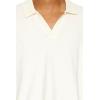 Forever 21 Mens Split-Neck Polo Shirt(Cream)