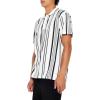 Forever 21 Mens Striped Polo Shirt(White)