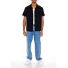 Forever 21 Mens Textured Short-Sleeve Shirt(Black)