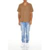 Forever 21 Mens Textured Short-Sleeve Shirt(Deep Taupe)