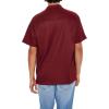 Forever 21 Mens Textured Short-Sleeve Shirt(Sangria)