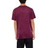 Forever 21 Mens Velour Curved-Hem Tee(Purple)