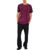 Forever 21 Mens Velour Curved-Hem Tee(Purple)