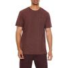 Forever 21 Mens Slub-Knit Crew Tee(Chocolate)