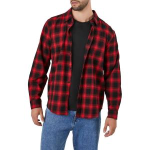 Forever 21 Mens Plaid Flannel Shirt(Red)