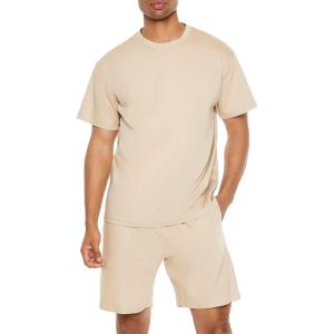 Forever 21 Mens Supima Blend Crew Tee(Taupe)
