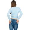 Forever 21 Women’s AOP Cardigan with Little Front Pockets(Blue)