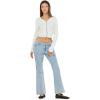 Forever 21 Women’s Pointelle Cardigan Sweater with Scalloped Hem(Ivory)