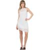 Forever 21 Women’s Sleeveless Mini Dress with Lace(Ivory)