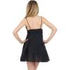 Forever 21 Women’s Tiered Mini Dress with Embroidered Bust(Black)