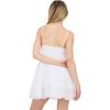 Forever 21 Women’s Tiered Mini Dress with Embroidered Bust(White)