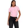 Forever 21 Women’s Short Sleeve Cardigan Lightweight Button Front(Pink)