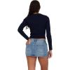 Forever 21 Women’s Fine Gauge Rib Cardi(Navy)