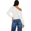 Forever 21 Women’s Off Shoulder Slouchy Sweater with High Rib Start(Ivory)