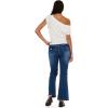 Forever 21 Women’s Off The Shoulder Short Sleeve Sweater with Rib Waist(Ivory)
