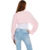 Forever 21 Women’s Sweater Bolero with 3D Bows(Pink)