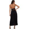 Forever 21 Women’s Plus Size Plunging V-Neck Maxi Dress(Black)