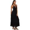 Forever 21 Women’s Plus Size Plunging V-Neck Maxi Dress(Black)
