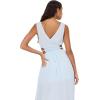 Forever 21 Women’s Plus Size Plunging V-Neck Maxi Dress(Blue)