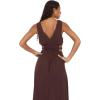 Forever 21 Women’s Plus Size Plunging V-Neck Maxi Dress(Brown)