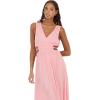 Forever 21 Women’s Plus Size Plunging V-Neck Maxi Dress(Pink)
