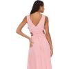 Forever 21 Women’s Plus Size Plunging V-Neck Maxi Dress(Pink)