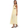Forever 21 Women’s Plus Size Plunging V-Neck Maxi Dress(Yellow)