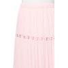 Forever 21 Womens Tiered Maxi Skirt with Lace Inserts(Pink)