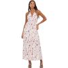Forever 21 Women’s Plus Size Plunging V-Neck Maxi Dress(Ivory)
