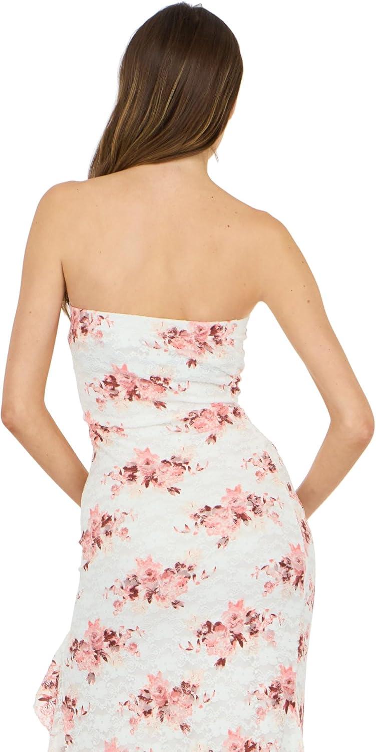 image:imageForever 21 Womens Strapless Lace Maxi DressIvory