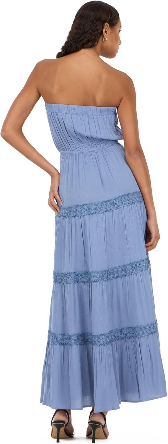 image:imageForever 21 Womens Tube Maxi Dress with Crochet InsertsBlue