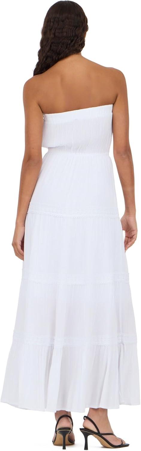 image:imageForever 21 Womens Tube Maxi Dress with Crochet InsertsIvory