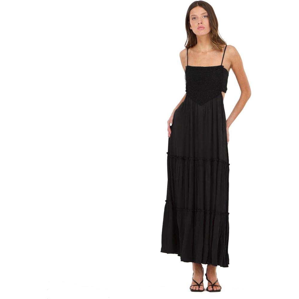 image:imageForever 21 Womens Smocked Maxi DressBlack