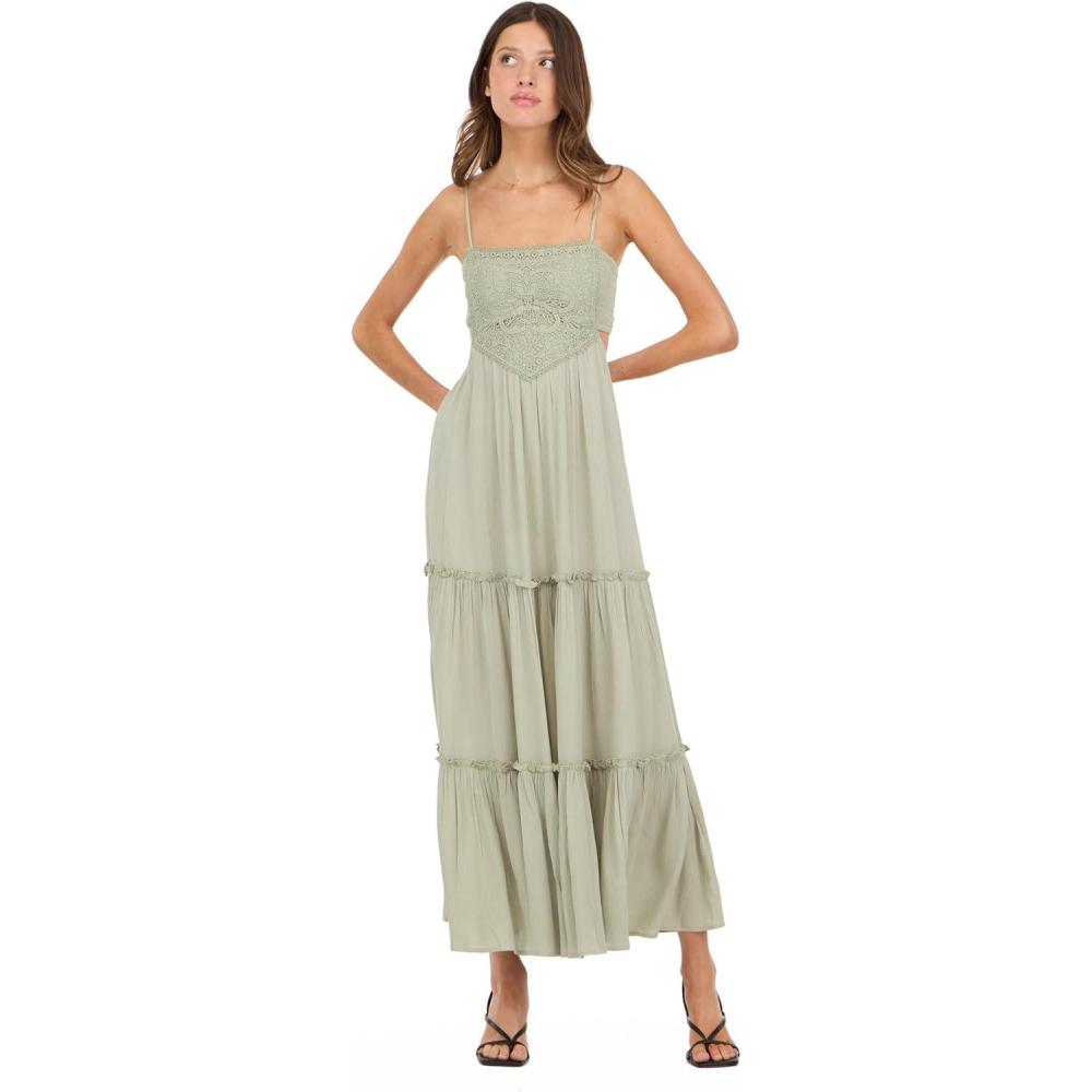 image:imageForever 21 Womens Smocked Maxi DressGreen