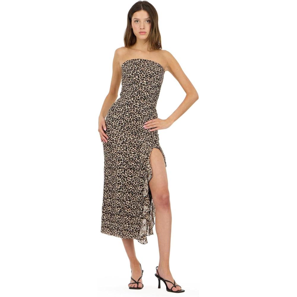 image:imageForever 21 Womens Strapless Lace Maxi DressLeopard