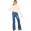 Forever 21 Long Sleeve lace Asymmetric Hem Flyaway top(Ivory)