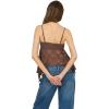 Forever 21 Women’s Asymmetric Hem Lace Cami with Built-in Bra(Brown)
