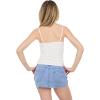 Forever 21 Womens Beaded V Neck Top with Lace Trim(Ivory)