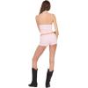 Forever 21 Women’s Deep-v Lace Halter Top(Pink)