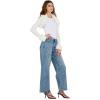 Forever 21 Women’s Denim with Rhinestone Bows and Studs(Blue)