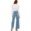 Forever 21 Women’s Denim with Rhinestone Bows and Studs(Blue)
