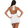 Forever 21 Women’s Halter Neck Mini Lace Dress(Ivory)