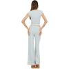 Forever 21 Women’s Lace Trim Pants with Drawstring Waist(Grey)